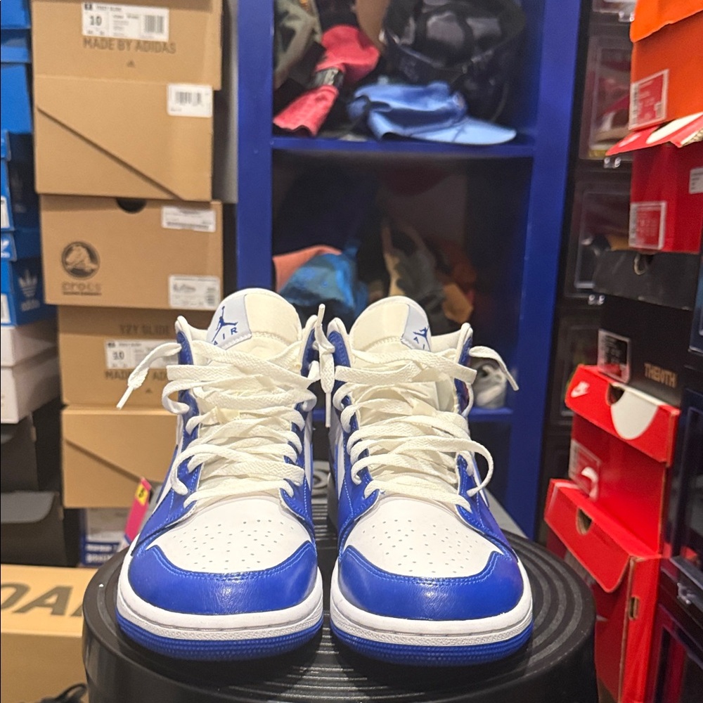 Jordan Blue and White Sneakers